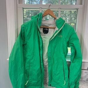 The North Face  Green rain coat size small